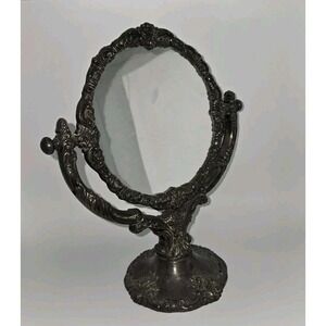 Baroque by Wallace 1940s Silver Plated‎ Vanity Mirror